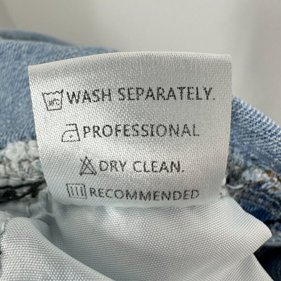 Misslook Floral Painted Denim Bib Overalls Festival Quirky Women's Size Small - Picture 12 of 12